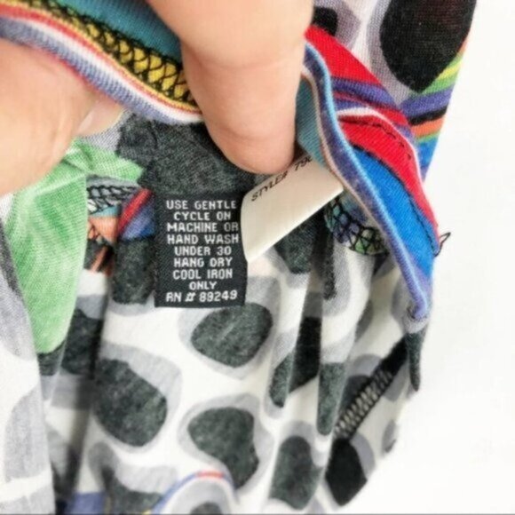 Lynn Ritchie Silver | Women's Purple Black Dot Scoop Neck Tunic Tank Size Small - Picture 6 of 6